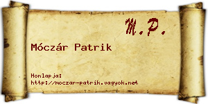 Móczár Patrik névjegykártya